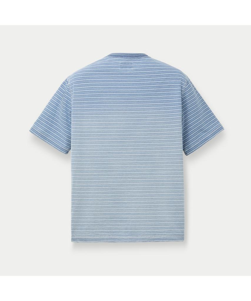 Silijeu Gradient Stripe Short Sleeve T-Shirt Satam26741Bux
