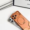 Original Color Metal Magnetic Rotating Bracket Case for Apple 17 Pro Max - Drop-Proof & Borderless Design