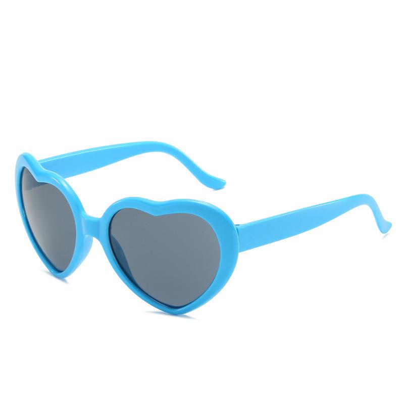 Heart Effect Night Glasses - Trendy Peach Heart Sunglasses for Women Inspired by Douyin Influencers