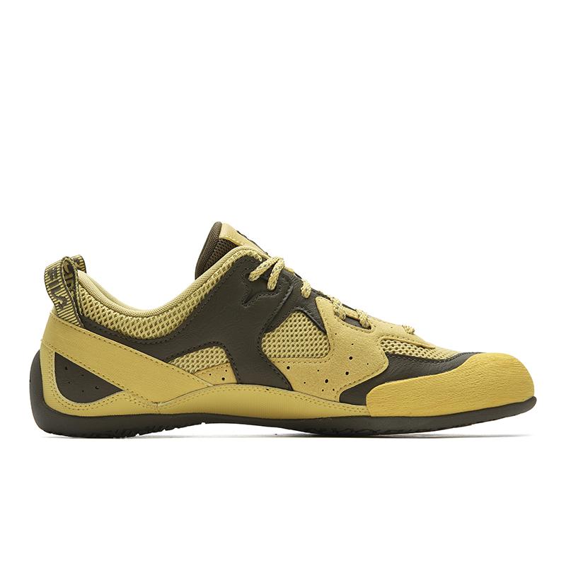 Fila Step Color Stone Shoes Color Block Fashion Trend Retro Classic Sports Lightweight Men Sneakers Bamboo-Yellow Beech-Green F12M622120F-BB