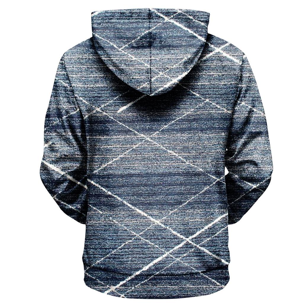 Maglione con cappuccio a maniche lunghe da uomo e da donna con stampa alla moda