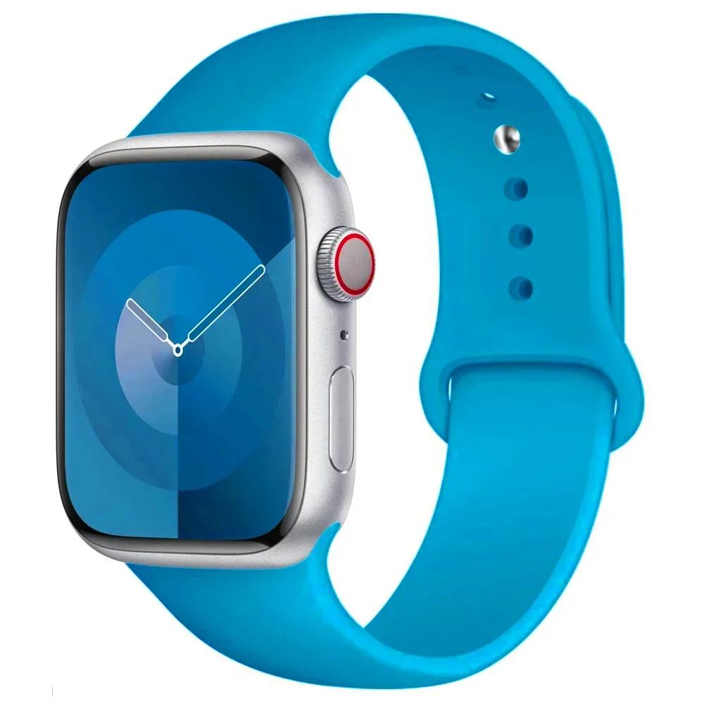 Silicone Strap For Apple Watch Band 44mm 40mm 45mm 41mm 49mm 42mm 45 44 mm bracelet iwatch series 7 se 3 5 6 8 9 Ultra 2 bands