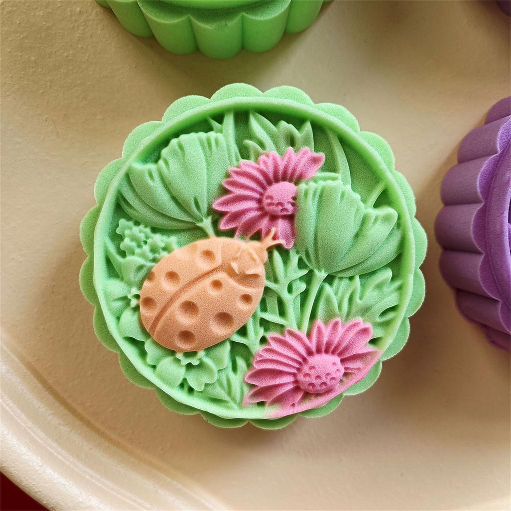 Kitchen Supplies Chinese Style Flower Bird Shape Mooncake Moulds Multi-Purpose Reusable Festival Cookie Decorate Tool