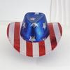 Cappelli Western a Strisce Rosse Bianche e Blu con Stelle per Uomo Donna Cappelli da Cowgirl con Paillettes per il Giorno dell'Indipendenza Cappelli Patriottici per Festa