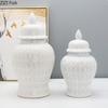 Flower Ceramic Storage Jar with Lids Porcelain General Jars Classical Tea Caddy Flower VasesGinger Jar Vintage Home Decor