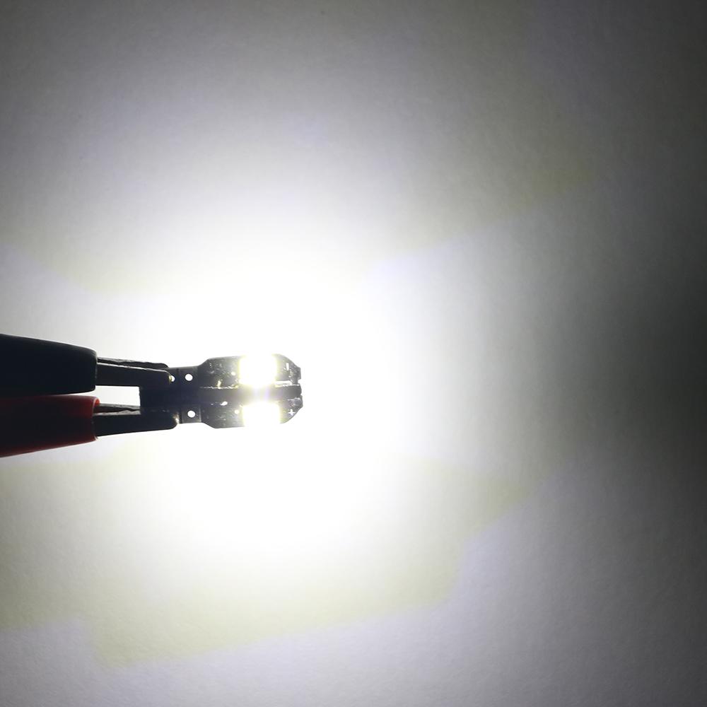 10pcs T10 W5W 194 LED Bulbs CANBUS No Error 12V 5W High Lumen Car Interior Side Marker Light 3030 SMD White Amber Red Bulbs 7