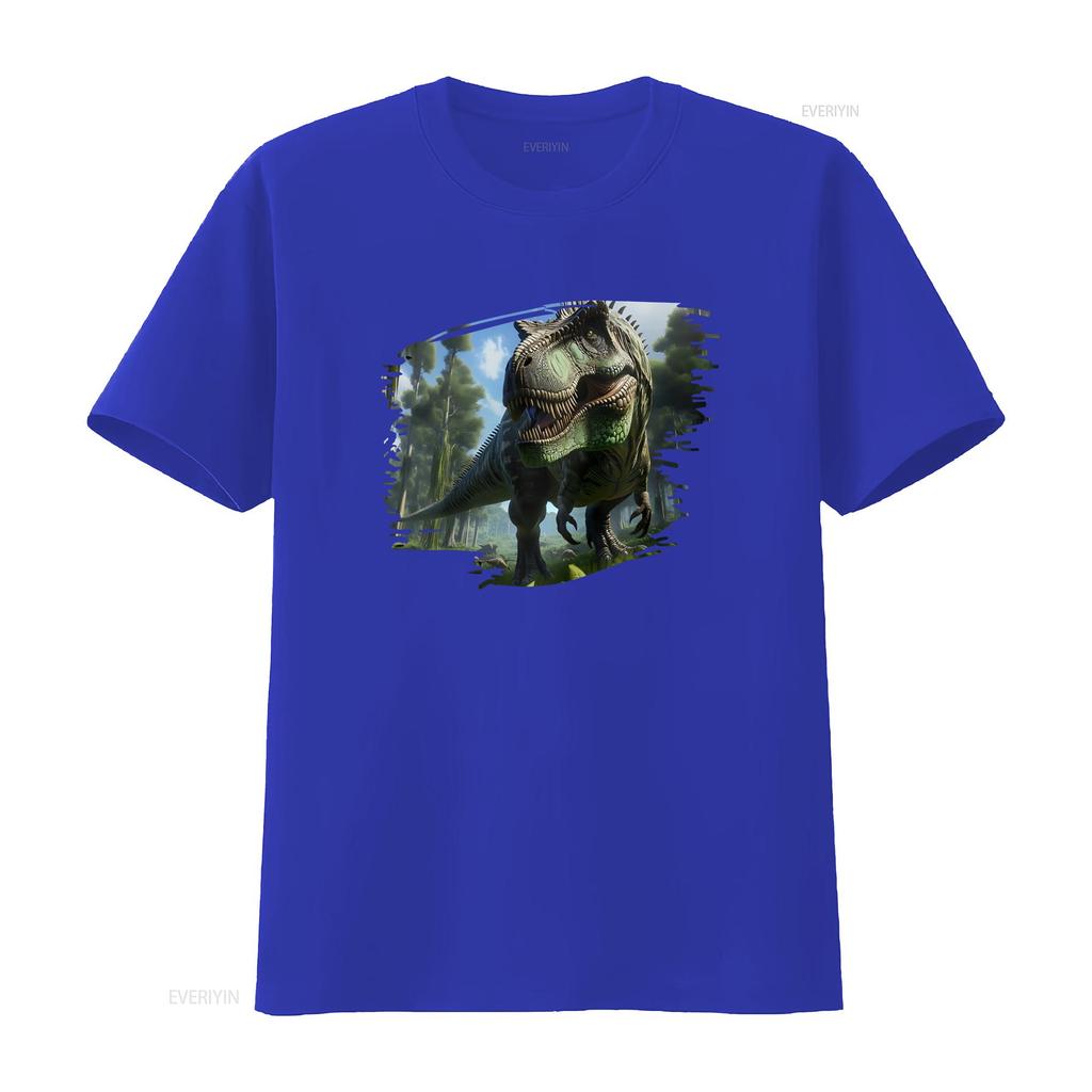 T Rex Tyrannosaurus Shirt Dinosaur For Dino Lover Prehistoric Vintage Washed Breathable Stretched Homme Stylish Streetwear