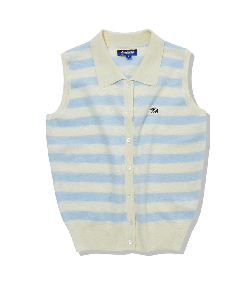 PENFIELD Knit Collared Sleeveless Ivory_Fs2Ne65F