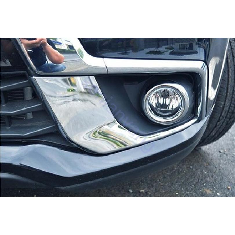 Front Fog Light Cover Eyebrow Trim for 2016- Mitsubishi Outlander Sport 4pcs