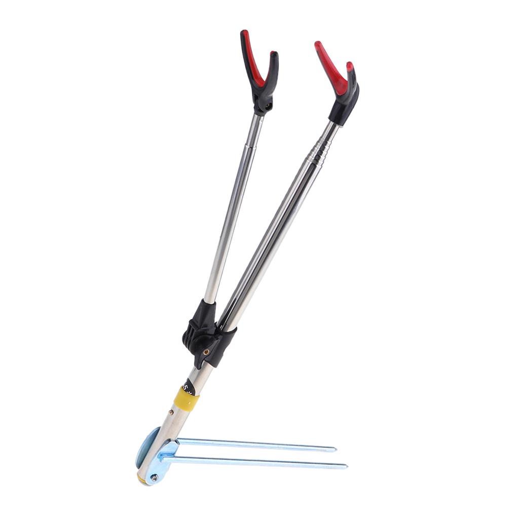Buy Telescopic Fishing Rod Holder Ground Support Stand Thickened 1.5m at affordable prices