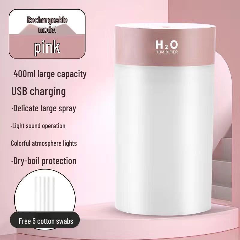 Large Capacity Wireless Humidifier & Air Purifier for Car, Home & Bedroom - Aromatherapy, Dustproof, Hydrating & Moisturizing