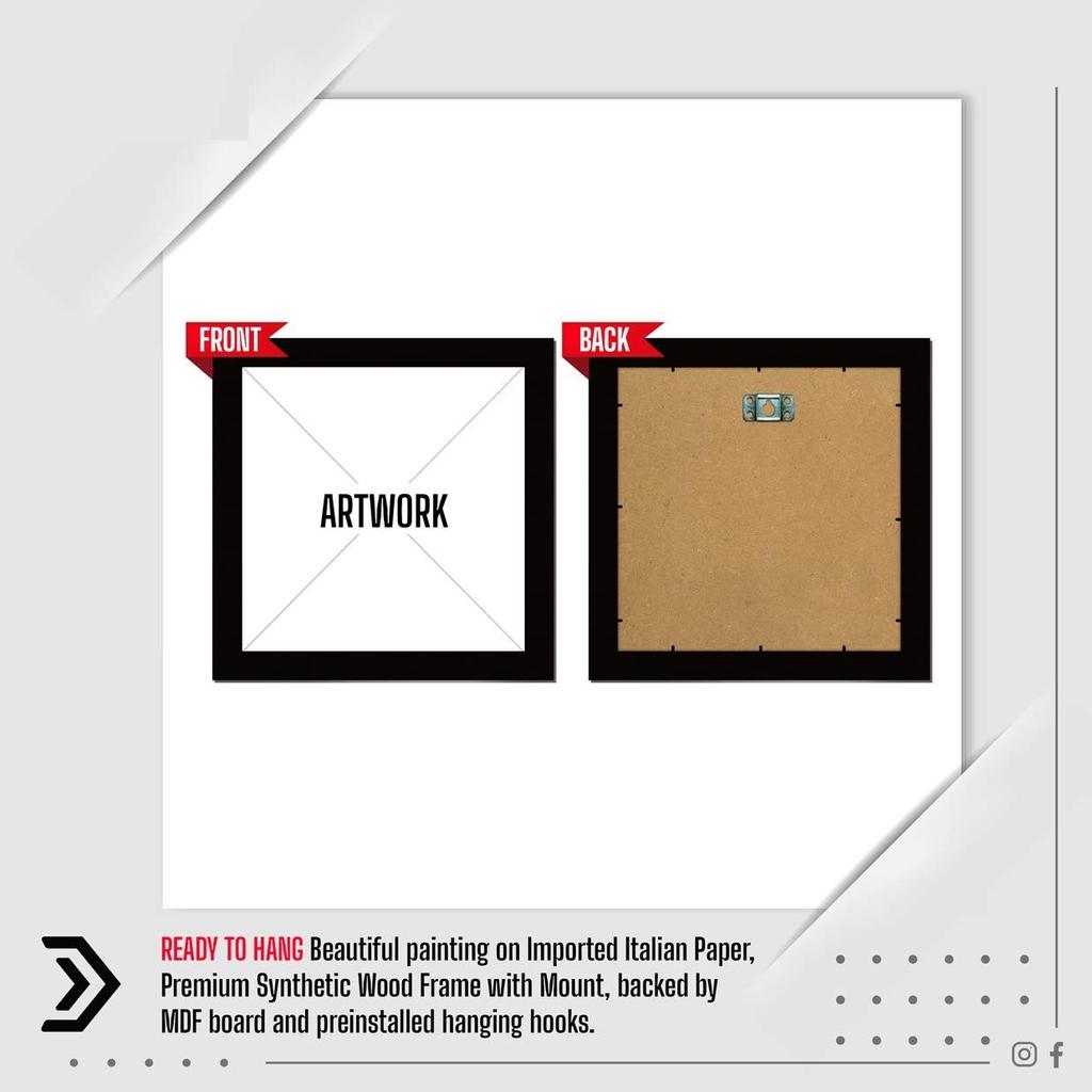 Paper Sunflower Wall Art Painting, Multicolor, Floral, 13X13 in, Set of 1