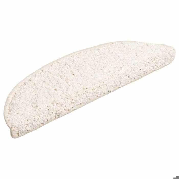 VidaXL Stair Treads 30 Pieces 56 X 17 X 3 Cm White Semicircular 3365805