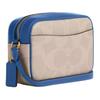 Coach Jamie 19 Logo Print Canvas Camera Bag Women Shoulder Bag White Blue CAB09-IMXIG