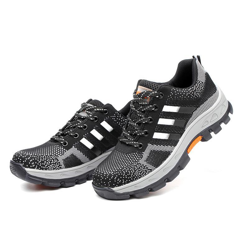 Lightweight Men Safety Shoes Steel Toe Cap Work Sneakers Men Anti-smash Anti-puncture Indestructible Shoes Protective Shoes