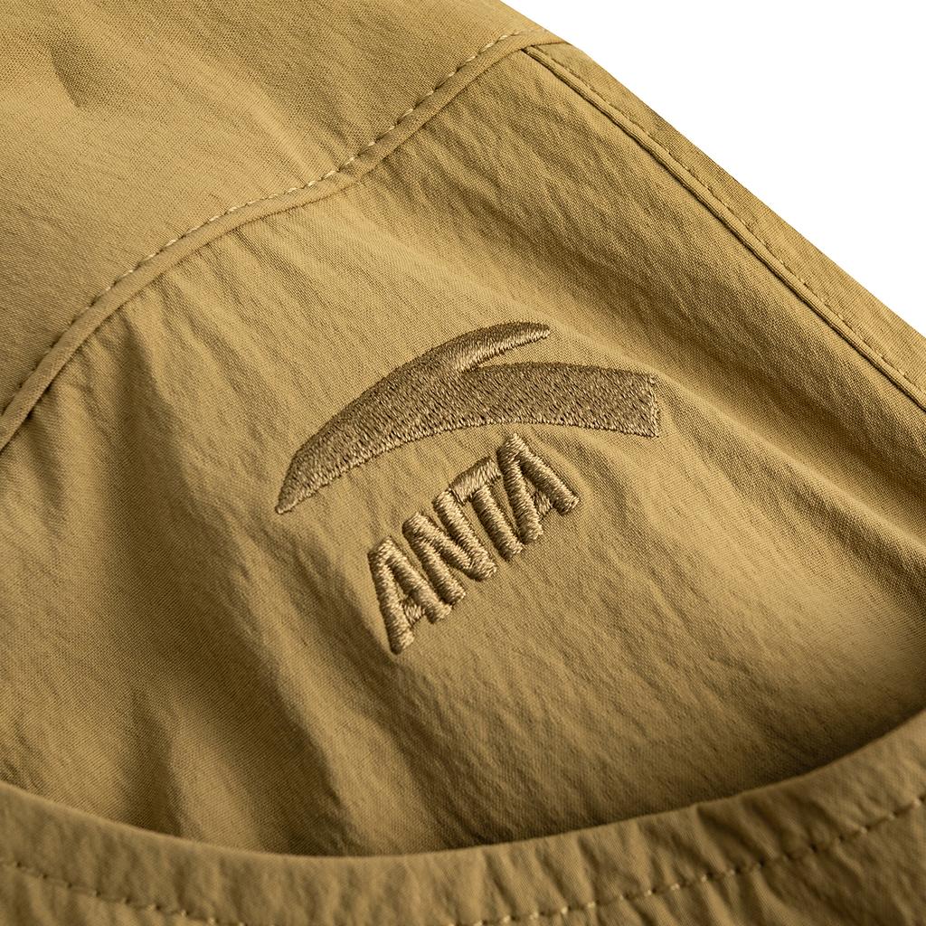 Anta Lifestyle Series Womens Woven Long Pants Summer Casual Pants Women Bottoms Ancient-Tea-Brown 962628509-1