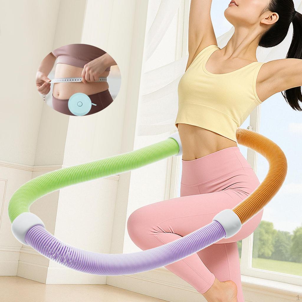 Fitness Hoop Exercise Adjustable Multifunctional Weighted Abdomen Sp Soft Circle for Indoor