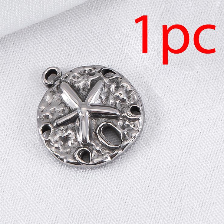 

Stainless Steel 18K Gold Plated Ocean Shell Round Pendant Starfish Charm Jewelry Diy Earrings Necklace Bracelet Component Gifts
