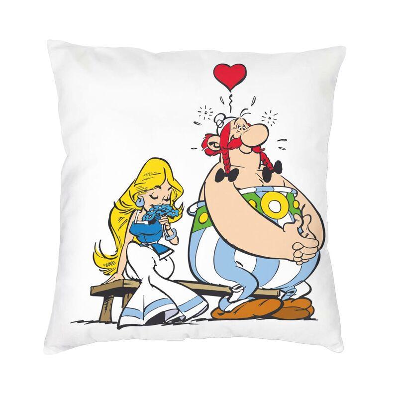 Anime Asterix Obelix Idefix Throw Pillow Covers Decor Home Adventure Comic Dogmatix Sofa Chair Cushion Cover Square Pillowcase