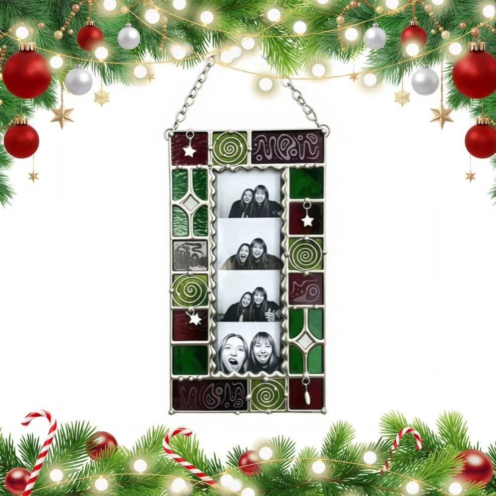 Rectangular Photo Frame Suncatcher Acrylic Window Suncatcher Wall Hanging Decor