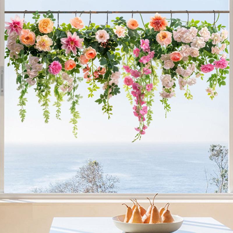 

Colorful Flower Butterfly Windows Sticker Electrostatic Paste Window Paste Visible Decoration Living Room Bedroom Glass Decal