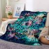 Cosmic Mandala Flannel Blanket Throw Blanket Soft Warm Sofa Bed Camping Car Home Decor Unique Christmas Gift C9301238
