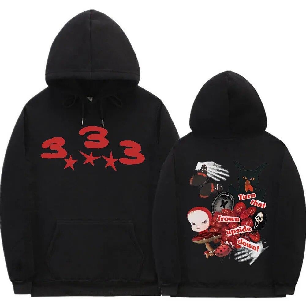 Bladee 333 Hip Hop Trend Skate Drain Gang Hoodie Tops Unisex Hipster Casual Sweatshirt Unisex Women Fashion Artistic Sense Hoodies