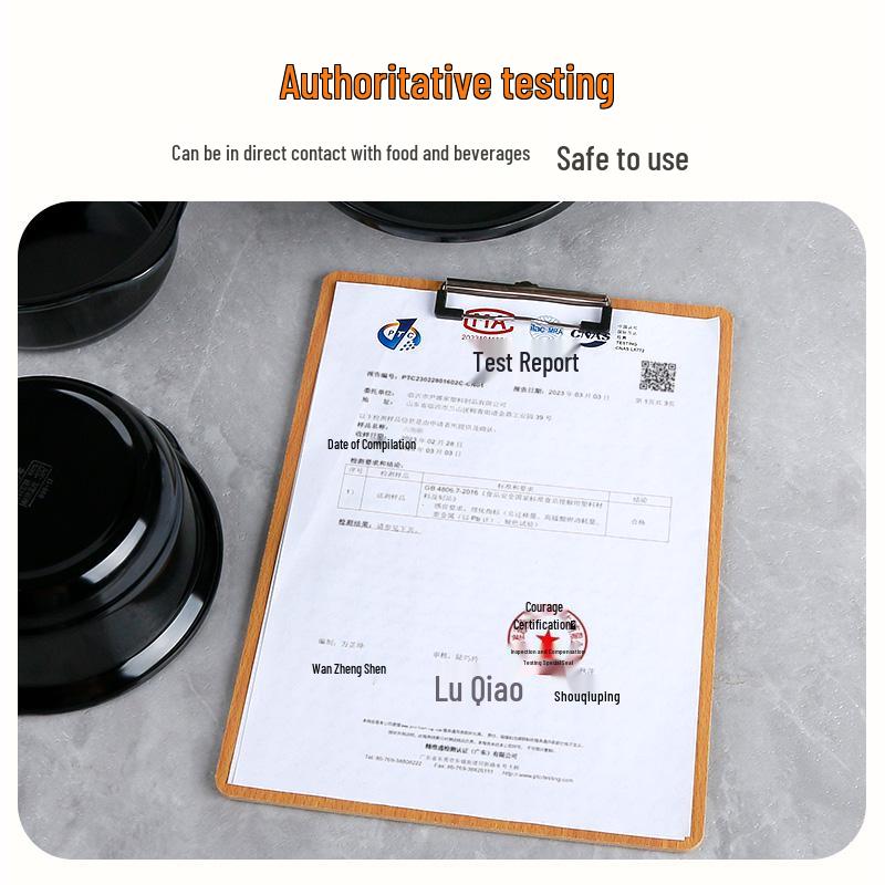 Melamine Faux Sand Double-Ear Bowl for Hot & Sour Noodles, Beef Soup & Potato Noodles