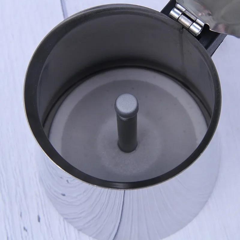 Kaffeekocher aus Edelstahl Italien Moka-Kanne 2/4/6/9 Tassen Isolierung Mokka Espresso Latte Herd Filterkaffeekanne für Küche