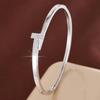 Simple T-Letter Design Synthetic Zirconia Women's Bracelet For Daily Gift-Giving Jewelry Accessories