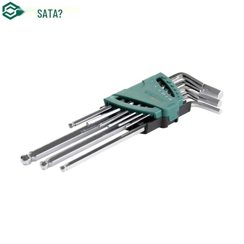 SATA 9-Piece Extra-Long Ball-End Hex Key Set 9-Piece