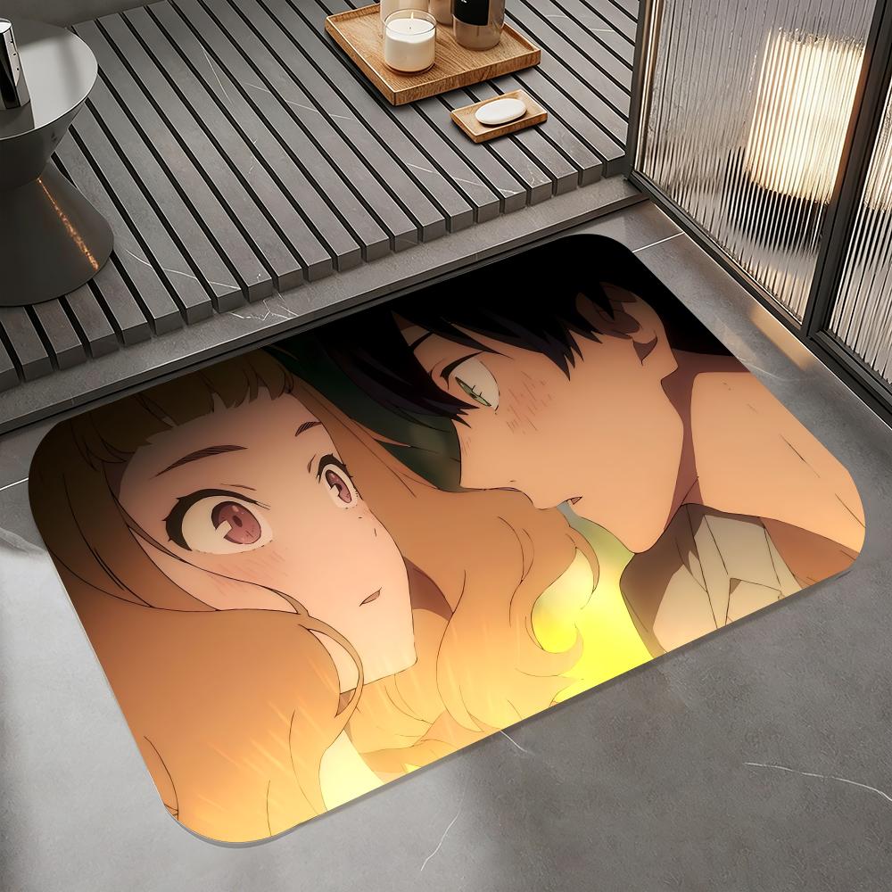 Sweet S-Horimiya Floor Mat Diatomite Bath Mat, Quick Dry Absorbent Non-Slip Door Mat
