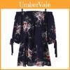 Premium Quality Fashion Womens Plus Size Floral Print Cold Blouse Camis Shoulder Tops