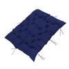 Outdoor Swing Cushion Polyester PP Cotton Splashproof Porch Seat Cushion Replacement with Straps