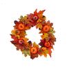 Pumpkin Berry Maple Leaf Vine Halloween Decor Wreath for Hotel & Mall