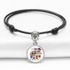 Stylish Support Autism Black Bracelet Unisex Design Commemorative Jewelry