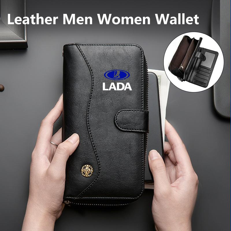 Car PU Leather Vintage Snap Closure Clutch Bag Storage Pouch For Lada Priora Sedan Sport Kalina Granta Vesta Niva Largus Vaz