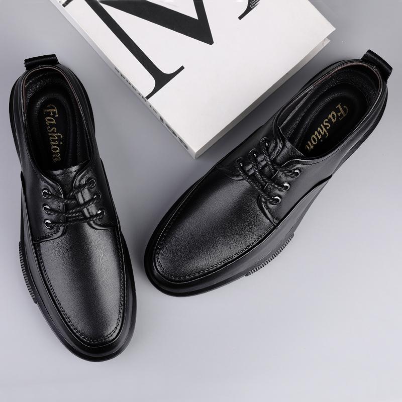 High Quality Oxfords Men 'S Shoes Casual Footwear Fashion Genuine Leather Lace Up Office Shoes Man Comfortable Formal Dress Shoes