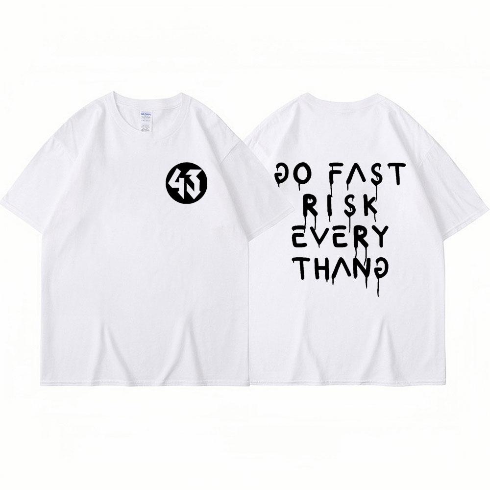 Ken Block Bokstavstryck Herr T-shirt Sommarmode Ken Block 43 Samma Stil T-shirt Män Kvinnor Lös Kortärmad Oversized T-shirt