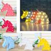 Enchanting Cute Unicorn Head Led Table Lamp Night Light Great For Kids Bedroom Decor