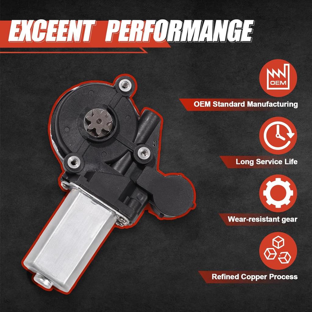Power Window Lift Motor Compatible With Toyota Camry 2002-2006, Highlander 2001-2007,RAV4 2001-2005 & Scion XA 2004-2006, Front Left Driver Side,
