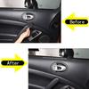 Carbon Fiber Inner Door Bowl Trim Sticker For Mitsubishi ECLIPSE 2006-2011 2PCS