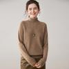 High Neck Cashmere Loose Knit Sweater for Women