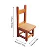 1:12 Dollhouse Miniature Chair Back Chair Stool Home Furniture Model Decor Toy
