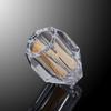 Minimalism Toothpick Dispenser Crystal Glass Toothpick Holder Clear Glass Cotton Swab Storage Jar Table Decoration & Accessories