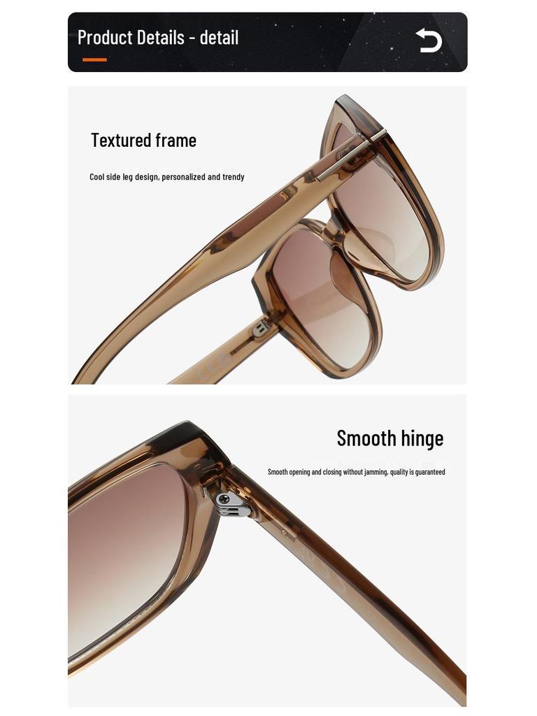 Women's Oversized Retro Square Sunglasses - High-End Sun Protection for Men & Women, Trendy European American Design
