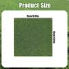 4/6Pcs Fake Grass Sheets 15x15cm Fake Grass Mat Set Miniature Artificial Model Grass Miniature Garden and Dollhouse Decoration