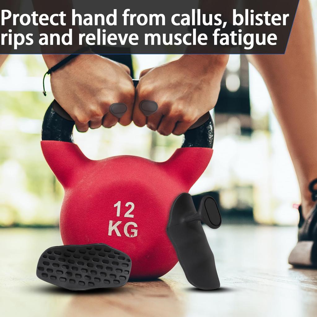 Anti Slip Weight Lifting Grips Pull Ups Gym Training Unisex Ergonomic Rubber Hand Protector Strengthener Handle Gloves