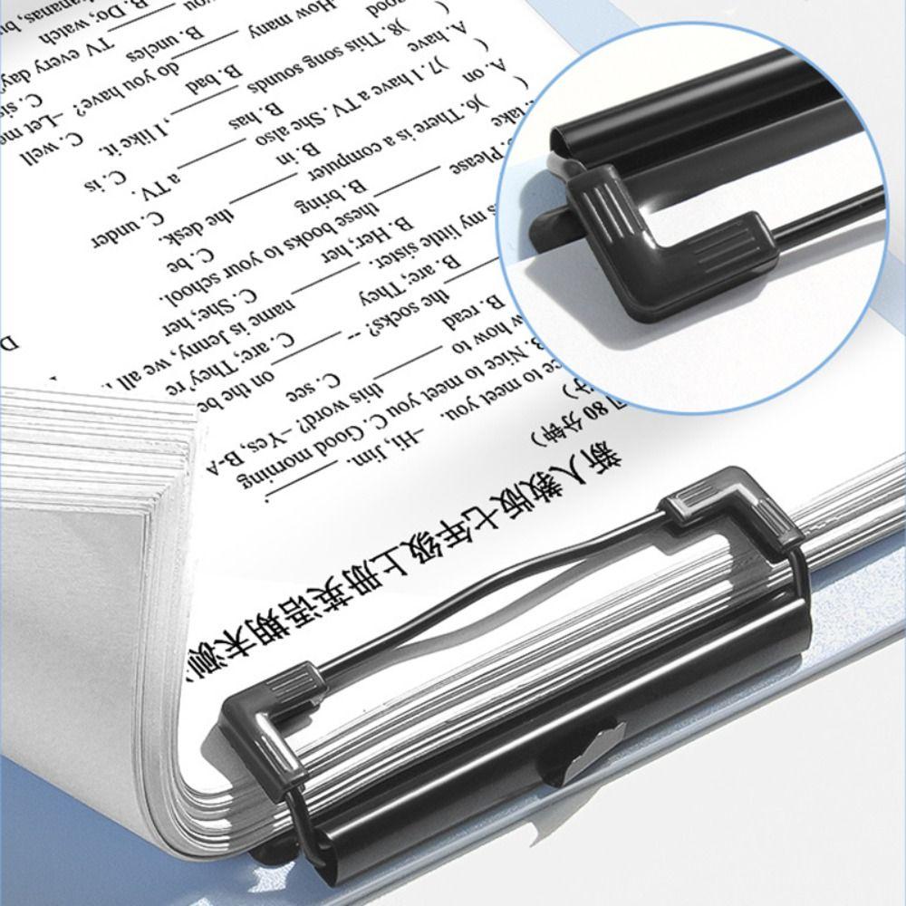 Simple Plastic A4 File Folder Thickened Hangable Storage Writing Pad Writing Splint Office School