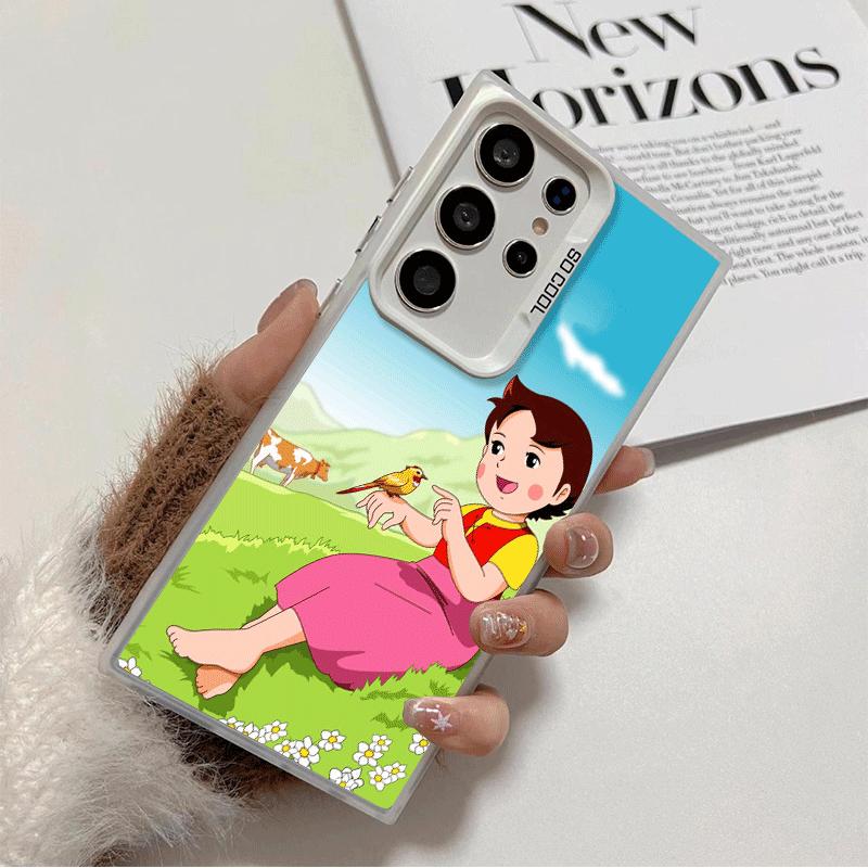 Heidi Cartoon Cute Shockproof Phone Case for Samsung Galaxy S26 Edge S25 Ultra S24 FE S23 Plus S21 Cover Anti Fall Fundas